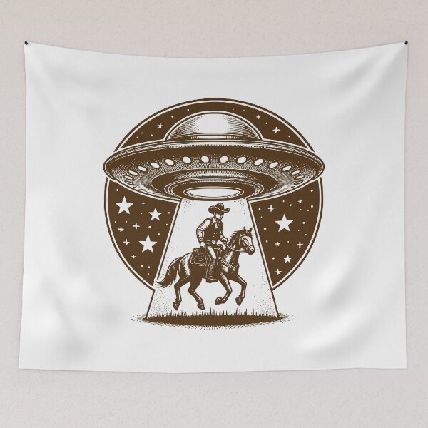 Item preview, UFO Western Cowboy designed and sold by roswellboutique.