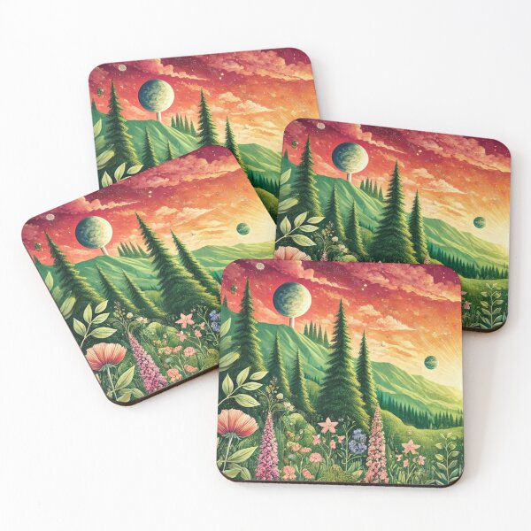 Artikelvorschau, Vintage Abend Sonnenuntergang Wandmalerei entworfen und verkauft von Dream Bloom Gallery.