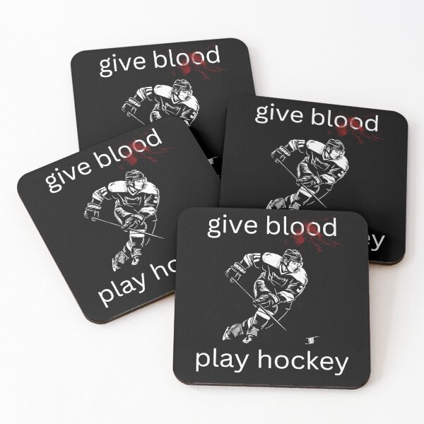 Item preview, Give blood play hockey designed and sold by NotorieTEES.