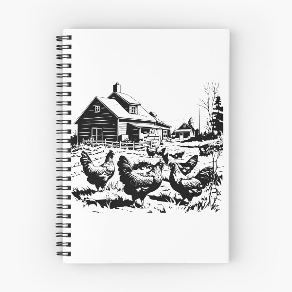 Item preview, Chicken Farm Poultry Livestock Broiler Free-range designed and sold by inkoutninja.