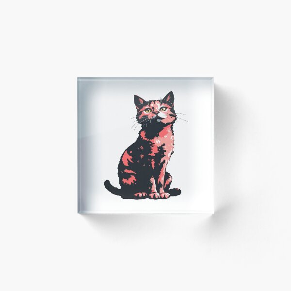 Aperçu de l'œuvre Chat rose créée et vendue par OrionPrintWorks.