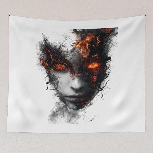 Item preview, Fiery Face designed and sold by Natthiya Minimal.