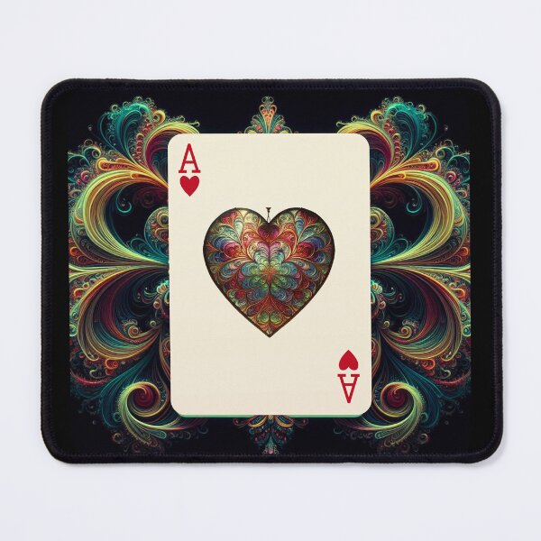 Item preview, Fractal Ace of Hearts designed and sold by Vast-Designs.