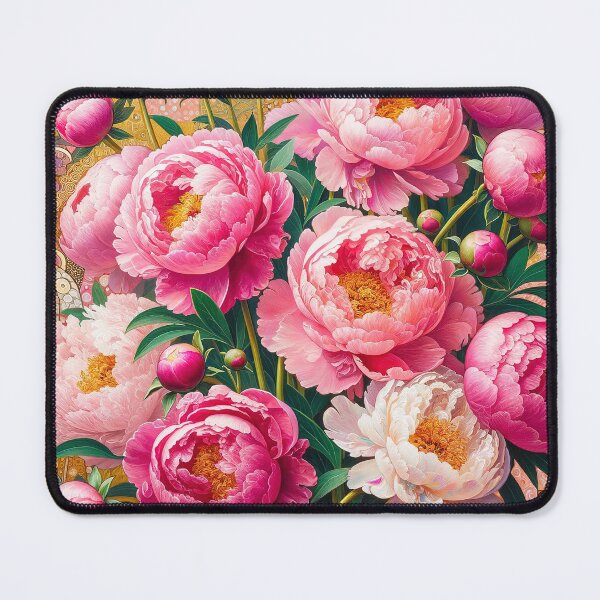 Item preview, Gustav Klimt Pink Peonies designed and sold by maniacfitness.