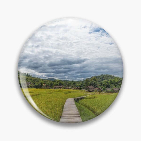 Item preview, Rice Farm View in Luang Prabang designed and sold by aaronchoi.