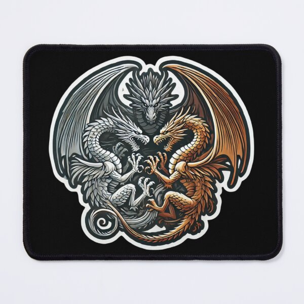 Item preview, Three Dragons: Silver and Copper designed and sold by PinUpPizzazz.