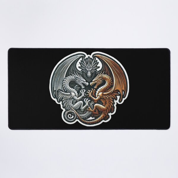 Item preview, Three Dragons: Silver and Copper designed and sold by PinUpPizzazz.