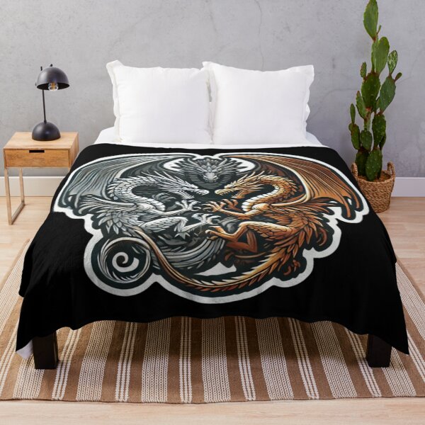 Item preview, Three Dragons: Silver and Copper designed and sold by PinUpPizzazz.