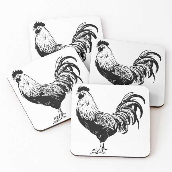 Item preview, Rooster Chicken Cockerel Poultry Cock Male Crow Farm Livestock  designed and sold by inkoutninja.
