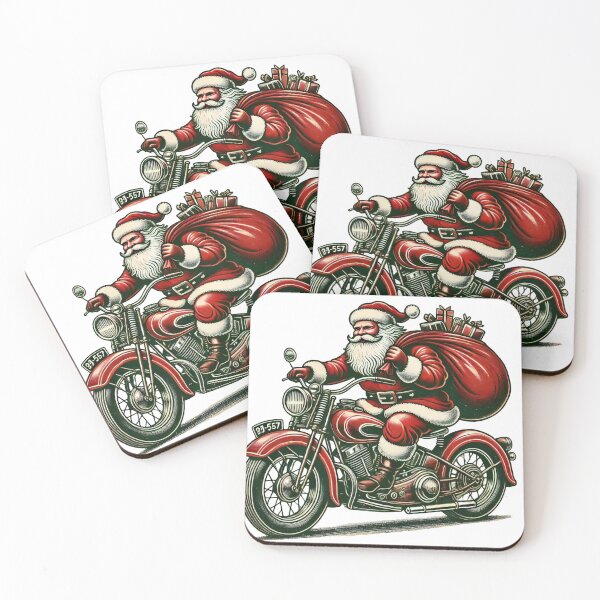 Item preview, Biker Santa on Motorcycle Christmas Adventure designed and sold by lubushop1.