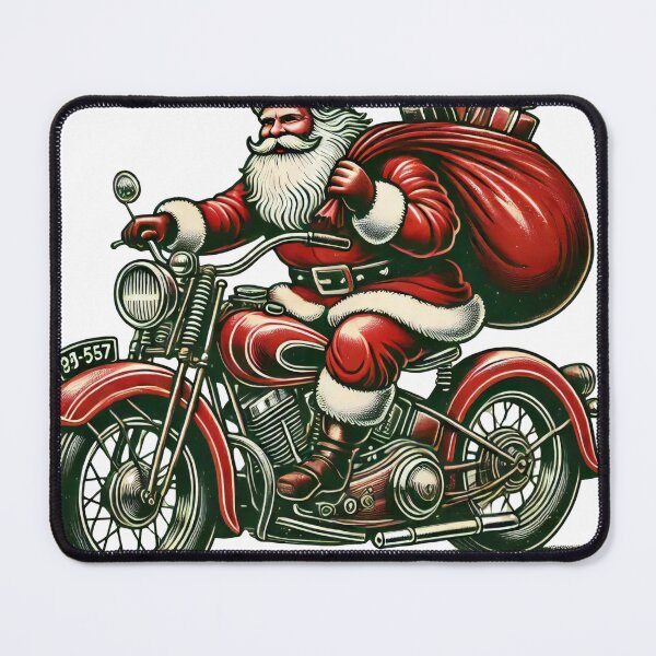 Item preview, Biker Santa on Motorcycle Christmas Adventure designed and sold by lubushop1.