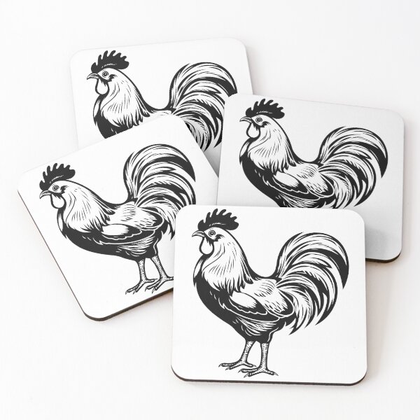 Item preview, Rooster Chicken Cockerel Poultry Cock Male Crow Farm Livestock  designed and sold by inkoutninja.