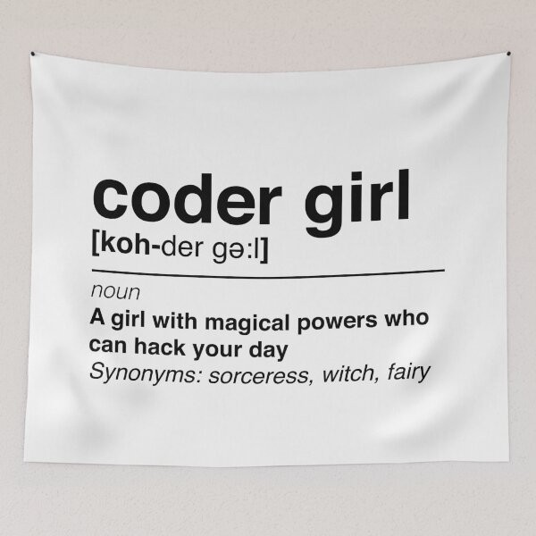 Item preview, Coder girl designed and sold by KeepOnCoding.