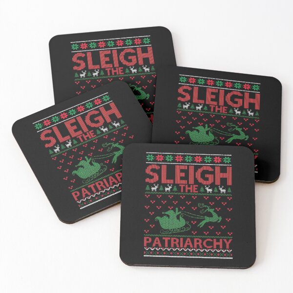 Item preview, Sleigh Patriarchy Christmas Feminist Women Rage designed and sold by JemmyTT.