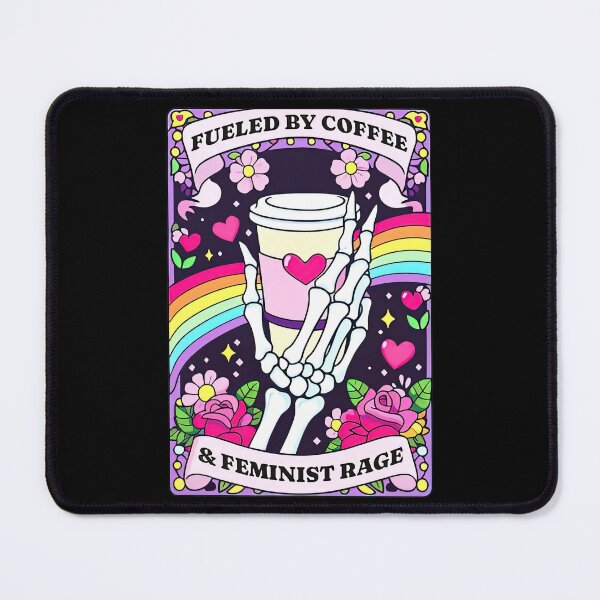Item preview, Fueled By Coffee & Feminist Rage Floral designed and sold by JemmyTT.