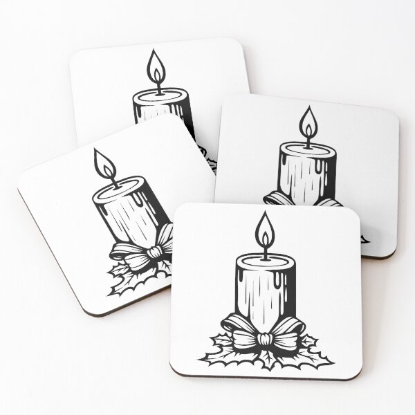 Item preview, Candles Christmas Season Winter Yuletide Decor Ornament designed and sold by inkoutninja.