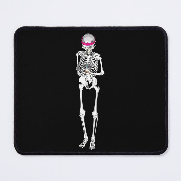 Item preview, Skeleton with birthday cupcake & hat designed and sold by Whimsy Trail Co.