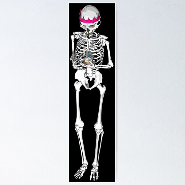 Item preview, Skeleton with birthday cupcake & hat designed and sold by m-yoga-store.