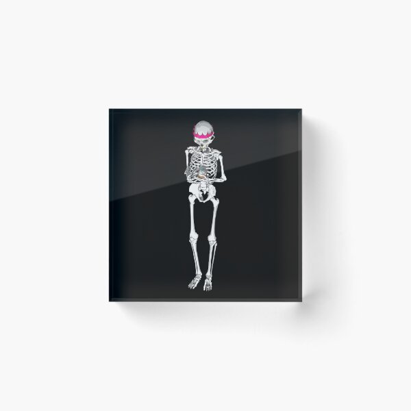 Item preview, Skeleton with birthday cupcake & hat designed and sold by m-yoga-store.