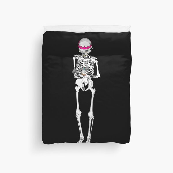Item preview, Skeleton with birthday cupcake & hat designed and sold by Whimsy Trail Co.