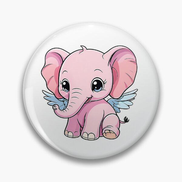 Artikelvorschau, Ein fliegender rosa Elefant entworfen und verkauft von JumpLoe.