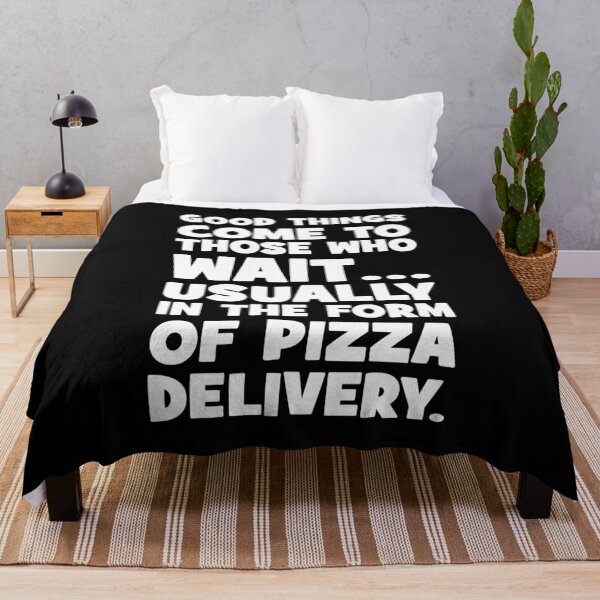 Item preview, Pizza Lover Funny Quote - Good Things Come To Those Who Wait designed and sold by chantastical.