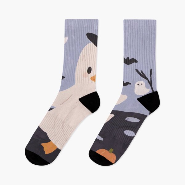 Item preview, Cute Halloween Duck with Ghosts and Pumpkins - Spooky Cartoon Art designed and sold by Spicex2.