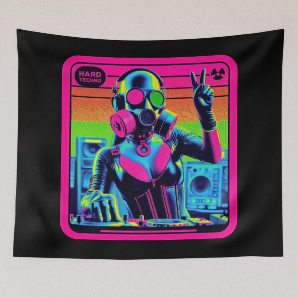 Item preview, Hard Techno - Underground Rave DJ designed and sold by Urban-Alien.