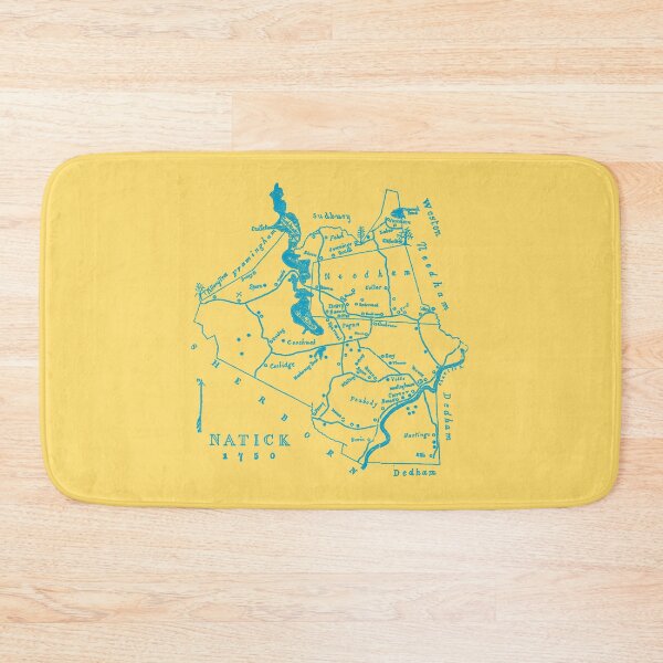 Item preview, Vintage Natick Map designed and sold by Cuttintees.
