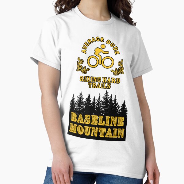 Item preview, Average dude riding hard trails - Baseline Mountain Edition - Brim Narrow Font designed and sold by Average Dude Riding Hard Trails.