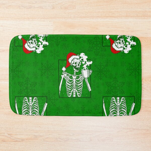 Item preview, goth christmas skull coffee skeleton  designed and sold by Gossip Rag.