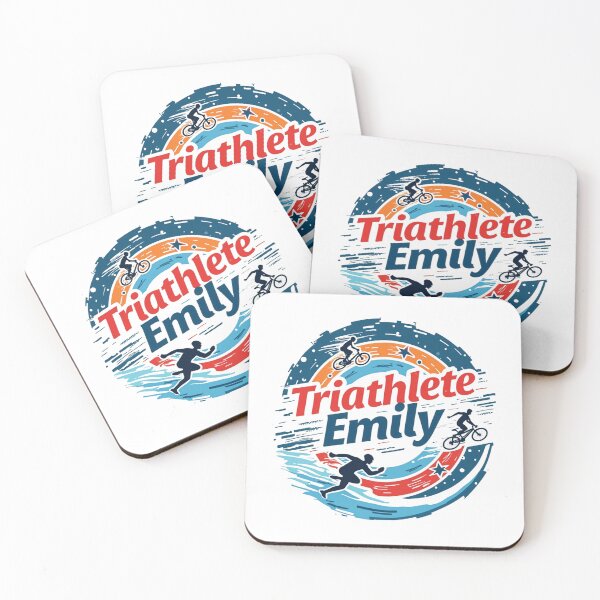 Item preview, Dynamic Triathlete Emily - Swim, Bike, Run designed and sold by Triathlongram.