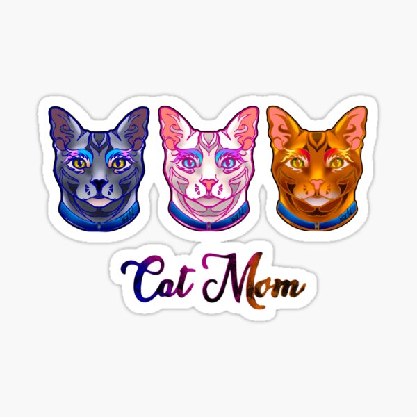 Item preview, Cat mom  designed and sold by Rhia4rt.