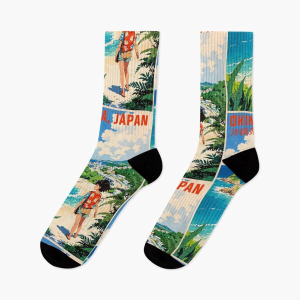 Item preview, Okinawa Japan Retro Anime Girl 80s Vintage Travel designed and sold by Retro-Anime9.