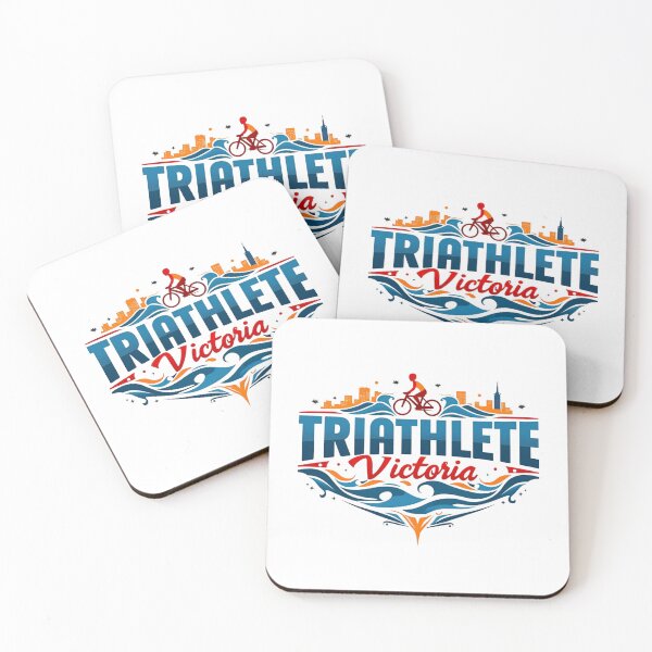 Artikelvorschau, Dynamische Triathletin Victoria – Schwimmen, Radfahren, Laufen entworfen und verkauft von Triathlongram.