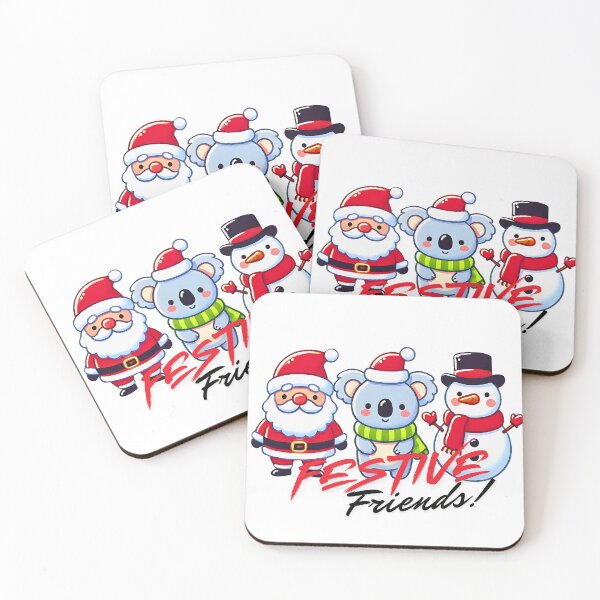 Item preview, Santa, Koala, and Snowman Festive Friends designed and sold by Koalangel.