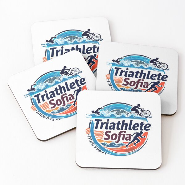 Artikelvorschau, Dynamische Triathletin Sofia – Schwimmen, Radfahren, Laufen entworfen und verkauft von Triathlongram.