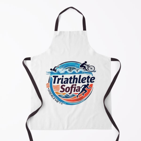 Artikelvorschau, Dynamische Triathletin Sofia – Schwimmen, Radfahren, Laufen entworfen und verkauft von Triathlongram.