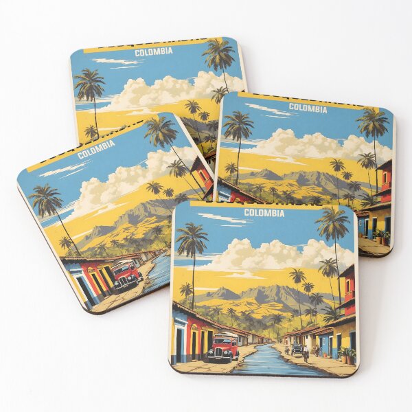 Item preview, Dosquebradas Colombia Retro Vintage Poster Tourism  designed and sold by TravelersGems.