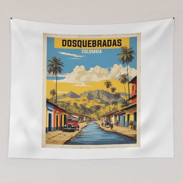 Item preview, Dosquebradas Colombia Retro Vintage Poster Tourism  designed and sold by TravelersGems.