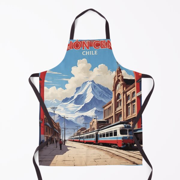Item preview, Estacion Central Chile Retro Vintage Poster Tourism  designed and sold by TravelersGems.