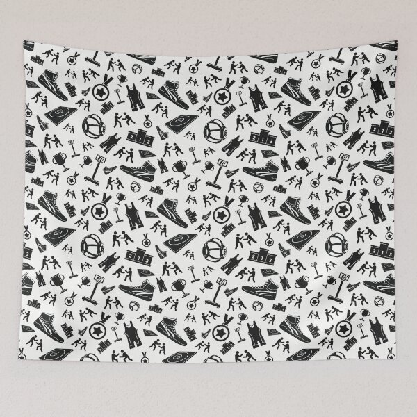 Item preview, Wrestling Gear Icons Pattern designed and sold by quiggleton.