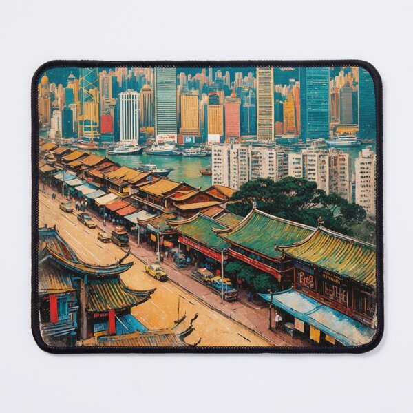 Item preview, Greetings from Hong Kong China Vintage Travel Retro Postcard Design designed and sold by TravelPostcardGems.