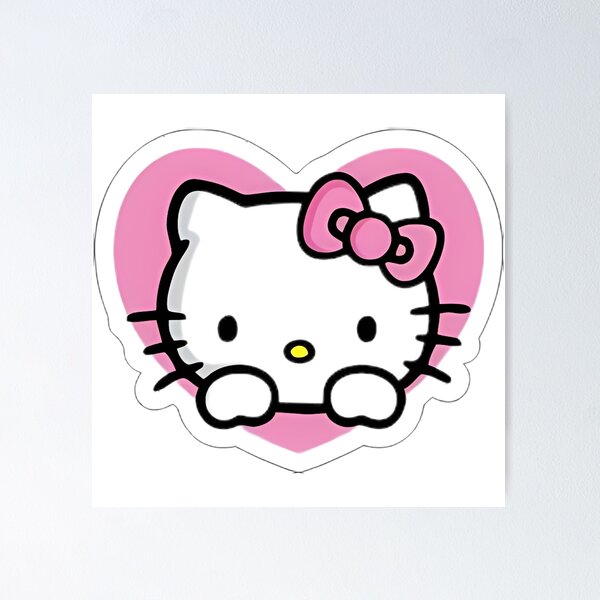 Item preview, Pink Hello Kitty Heart Design designed and sold by iloveyourcupid.
