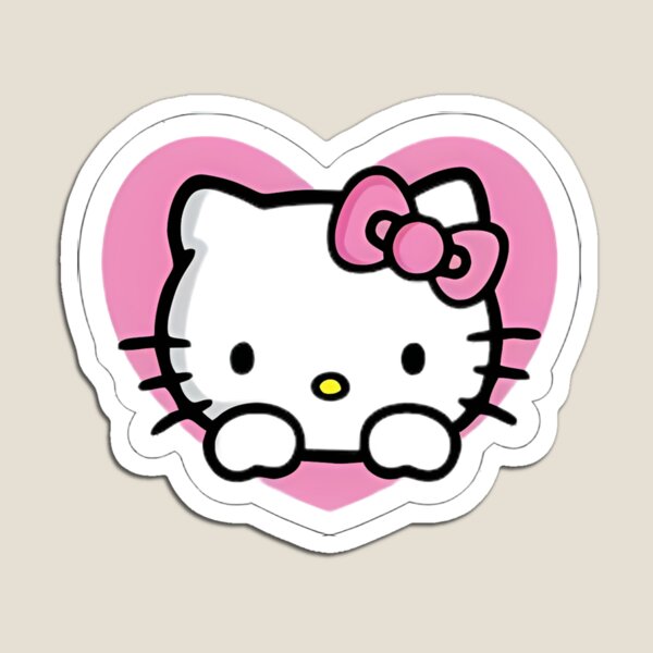 Artikel-Vorschau von Rosa Hello Kitty Herz-Design, designt und verkauft von iloveyourcupid.