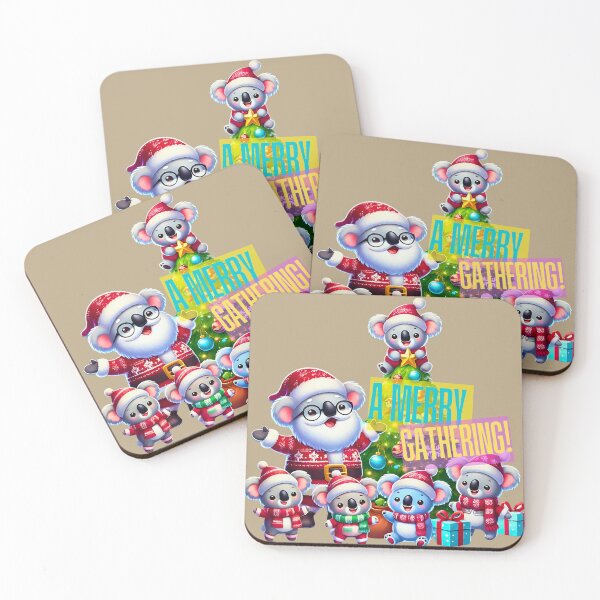 Item preview, Koalas and Santa Gathering Around Christmas Tree designed and sold by Koalangel.
