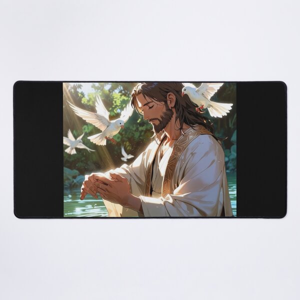 Item preview, Jesus Baptism Dove Holy Spirit Jordan River Mathew 3:13 designed and sold by tshirtart2024.