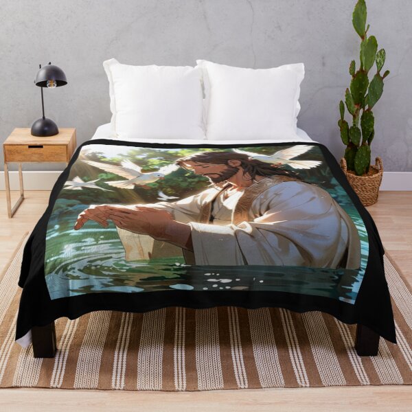 Item preview, Jesus Baptism Dove Holy Spirit Jordan River Mathew 3:13 designed and sold by tshirtart2024.