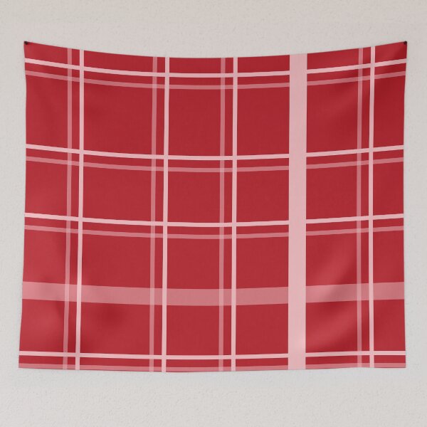 Item preview, Pink Red Plaid designed and sold by Magnolia Valley Art.