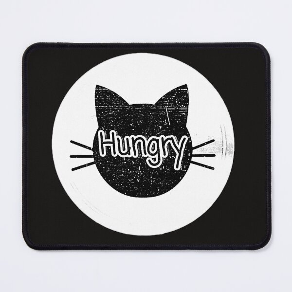 Item preview, Black and White Hungry cat designed and sold by AzamiThai.